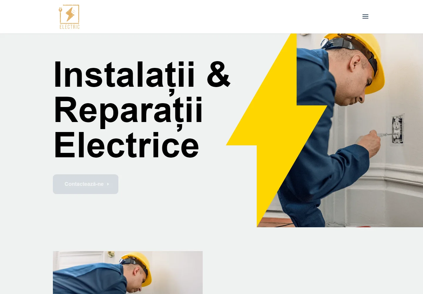 Pagina principală a website-ului Azet Insta Electric